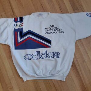 Vintage Adidas 1980 Winter Olympics Sweatshirt-Lake Placid